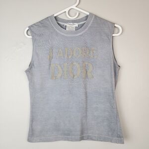 Vintage Y2k Christian Dior Jádore Diir Sleevless Tshirt